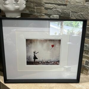BANKSY Girl with Balloon Framed Original Print